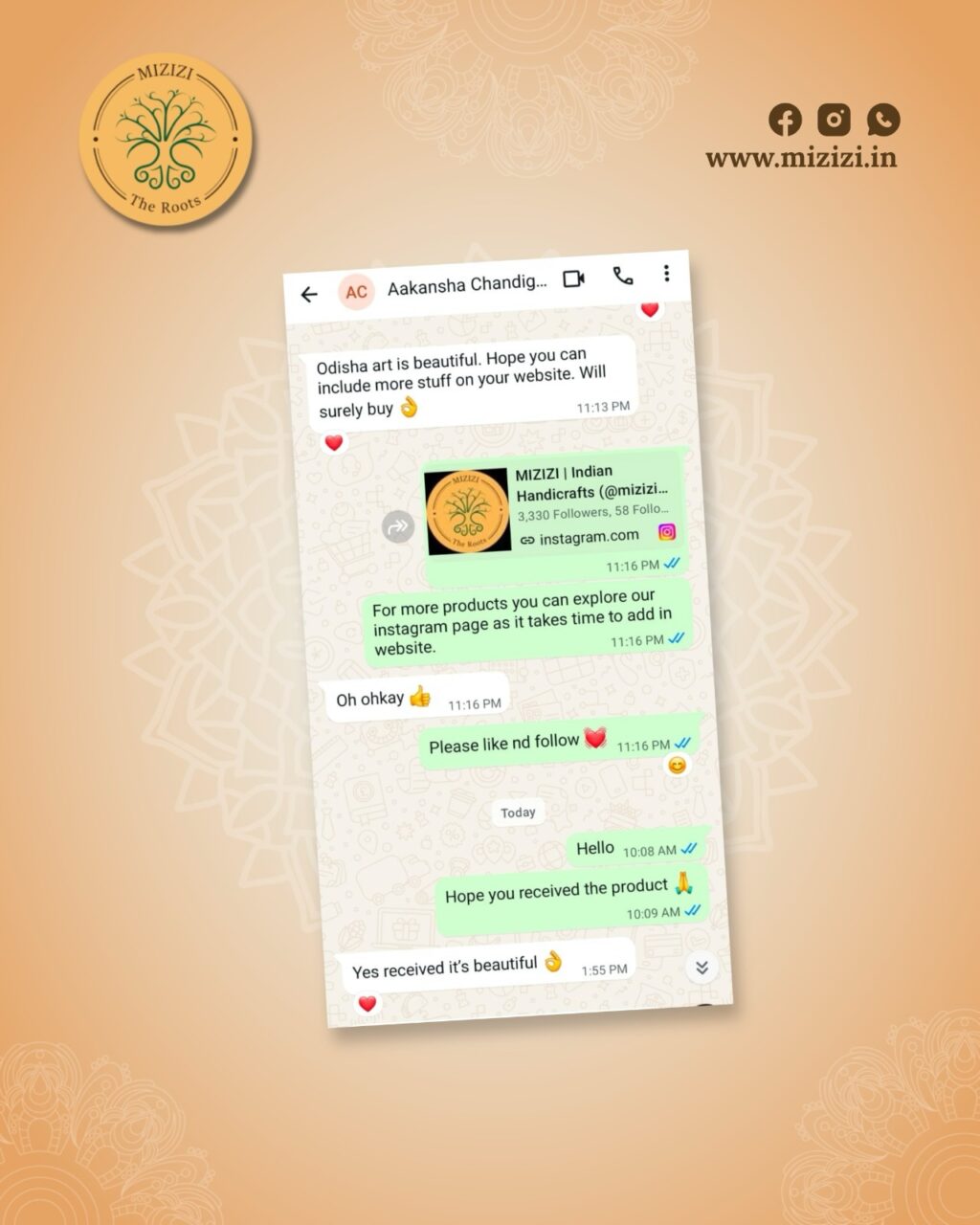 Instagram post from mizizitheroots. This post is in position 3.