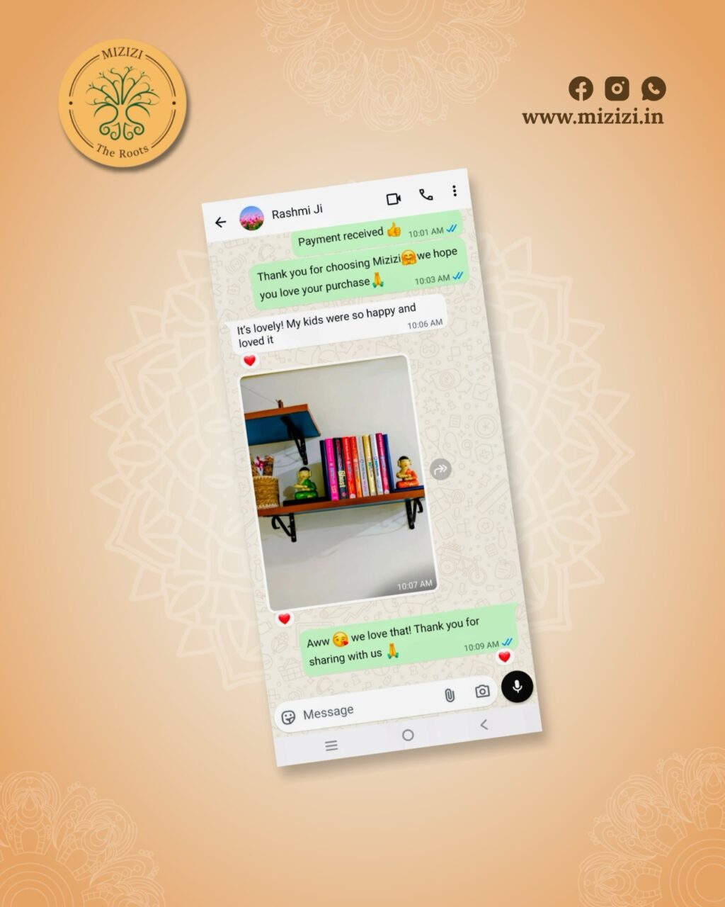 Instagram post from mizizitheroots. This post is in position 2.